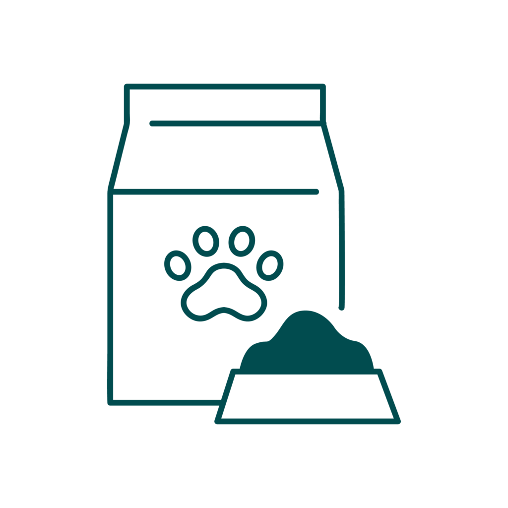 NUTRIZIONE DIETA Icona illustrativa del servizio di nutrizione dell'Ospedale veterinario San Francesco di Milano